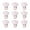Pink, variant on MATROOY 10Pcs 13x13mm Mushroom Bead Smiling Face Lampwork Spacer Loose Bead-Dark Red