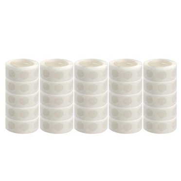25 Rouleaux de Colle Point Clair Colle pour Ballons Points Adhésifs Amovibles Points Double Face Ruban Adhésif pour Ballons Décors de Mariage,25 Rouleaux * Ruban pour Ballons (1 Rouleau de 100 Points de Colle),Blanc