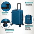 thumbnail image 6 of it luggage Traversed 21" Hardside Carry-On 8 Wheel Expandable Luggage Suitcase Spinner, Deep Dive, 6 of 11