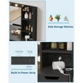 thumbnail image 4 of Vanity Desk with Mirror and Lights - Makeup Vanity Desk with 4 Drawers, Built-in Power Outlet & USB, Adjustable LED Lighting, Makeup Table for Bedroom, 4 of 6