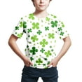 thumbnail image 3 of Summer Toddler Boys Girls Short Sleeve Cartoon Prints T Shirt Tops Clothes Size 3-4T, 3 of 3