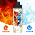 thumbnail image 5 of Goofa Gold Christmas Tree Print 18oz Sports Insulated Kettle With Straw Water Bottle Sports Water Bottle For Running Hiking Cycling Climbing Mans Womans, 5 of 7