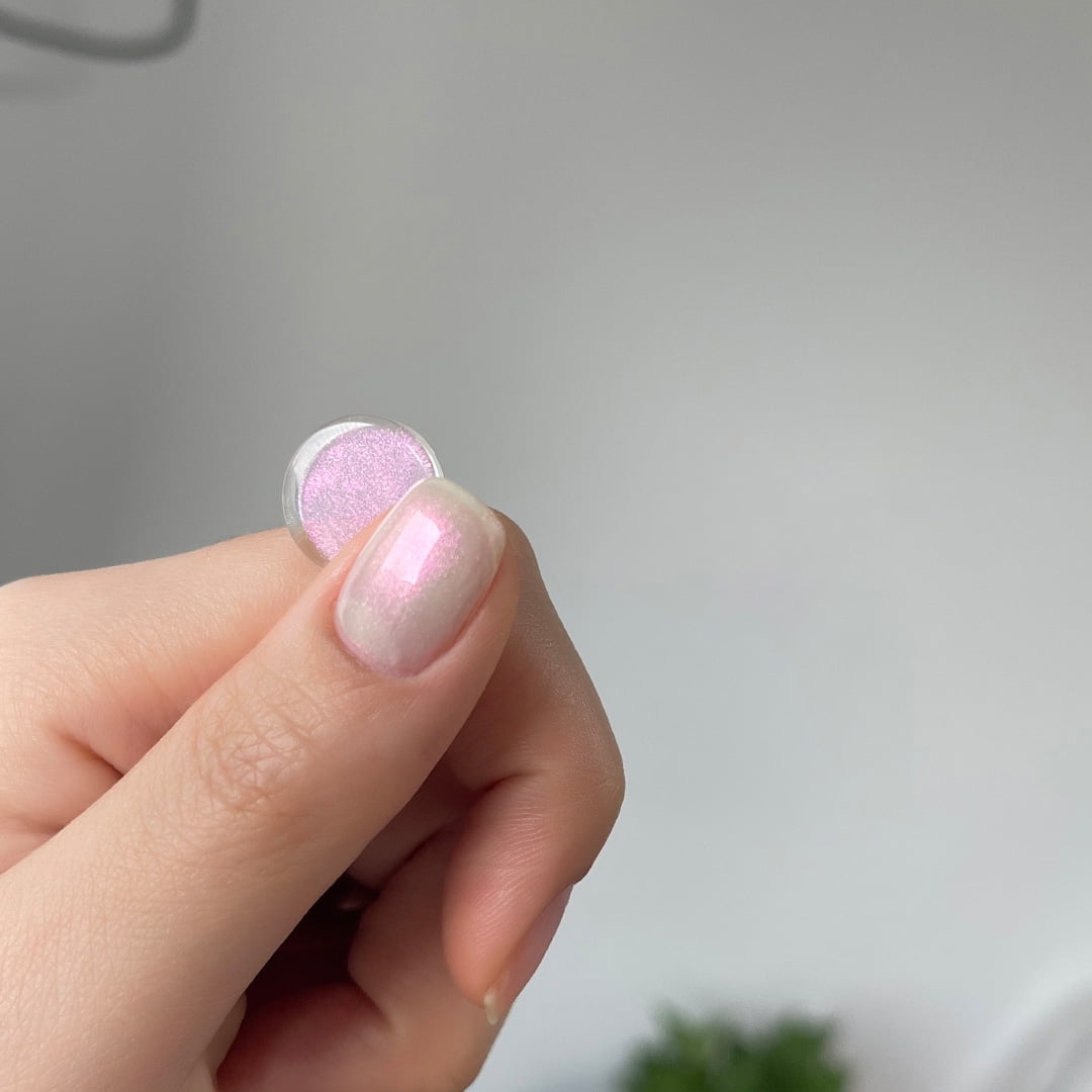 PINNI Gel Nail Polish 2pcs Set, Glitter Rose + Glitter Silver,  Semi-permanent Gel Nail Lacquer for Soak Off UV LED Manicure Nail Art Nail  Design Gifts