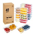thumbnail image 1 of Contenedores para Alimentos MACTANO 9 oz 40 Juegos con Compartimento Doble, 1 of 7