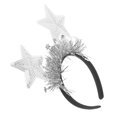 thumbnail image 2 of KAKOWELY Diadema de estrellas con lentejuelas brillantes para fiestas y festivales, accesorios fotográficos exquisitos, diademas de estrellas fáciles de usar para mujeres y niñas, 2 of 5