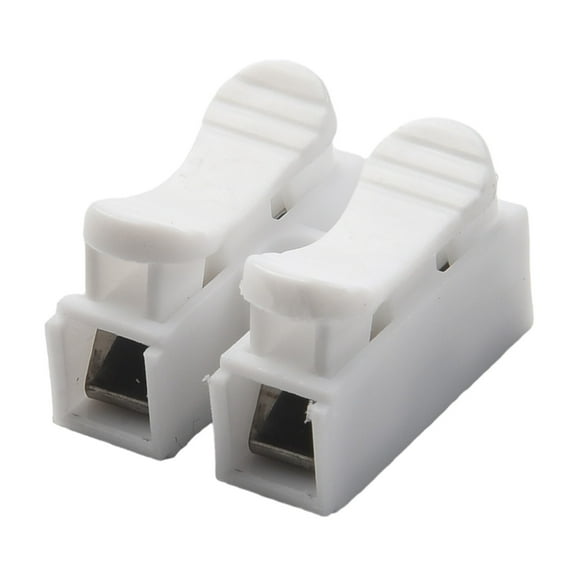 100pcs 10A 220V 2 Pin Push Quick Wire Cable Connector for Electrical Wiring