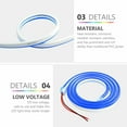 thumbnail image 5 of LED Neon Rope Lights Outdoor, IP67 Waterproof,Ambient Multi-Color Light Indoor Decor, for Bedroom(Blue), 5 of 7