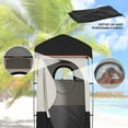 thumbnail image 6 of Outsunny Camping Shower Tent, Privacy Shelter with Solar Shower Bag, Removable Floor and Carrying Bag, Black, 6 of 9