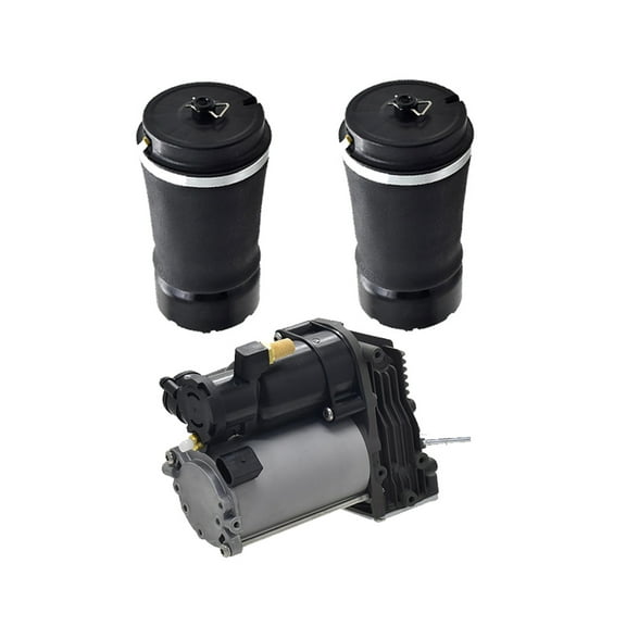 Set of 3 Air Suspension Compressor Pump-Rear Air Suspension Spring Bag For 2006-2012 Land Rover Range Rover