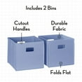 thumbnail image 2 of Kids Two Piece Folding Storage Bin - Periwinkle Blue, 2 of 6