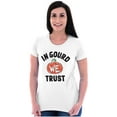 thumbnail image 3 of Funny In Gourd We Trust Pumpkin Pun Womens Slim Fit Graphic Tee Brisco Brands X, 3 of 5