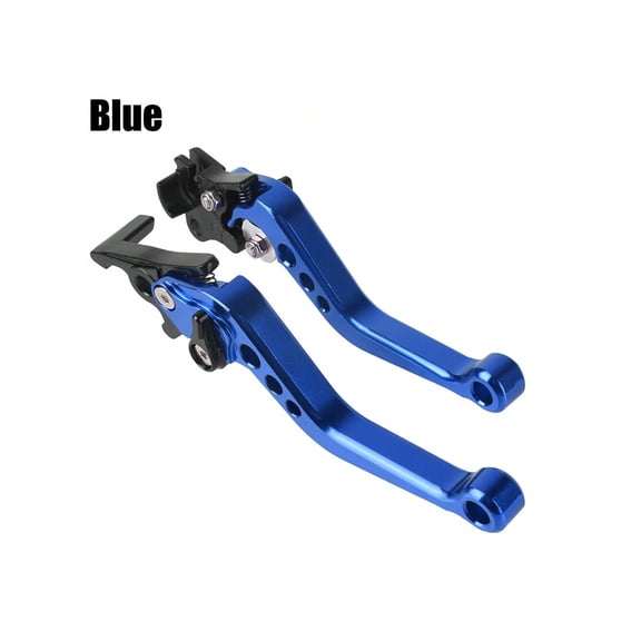 Pair Alloy Motorcycle Brake Handle Universal Motorbike Modification CNC Clutch Drum Brake Lever Handle Blue