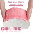 thumbnail image 4 of Amerteer Ice Cube Tray With Silicone For Freezer Comes with Ice Container Scoop and Cover,Pink, 4 of 9