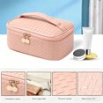 thumbnail image 4 of Cosmetiquera para Maquillaje 3Pcs, Portátil Impermeable Bolsa de Maquillaje, Cosmetiquera Multifuncional de Viaje, Grande Capacidad, Neceser para Mujer (rosa), 4 of 4