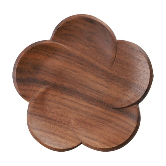 PAMINGONO Cup Coasters Flower Wood Coaster Decorative 1pc