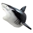 thumbnail image 3 of Ebros Great White Shark Trophy Wall Decor Sculptural Hanging Plaque 12"Tall Taxidermy Art Decor Sculpture Ocean Apex Predator Shark Wall Bust Plaque, 3 of 5