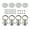 Silver, variant on Tie Down Systems L Track Tie Down Set with Round Rings for Truck Beds to Tie Down Motorcycle Tie Down Anchors Point Set