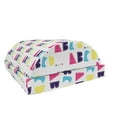 thumbnail image 1 of Alphabet Foot Rest, Neon Colors with A B C D Letters iren Style, Non-Slip Backing Adjustable Ergonomic Memory Foam Leg Support for Office, White Multicolor, by Ambesonne, 1 of 5