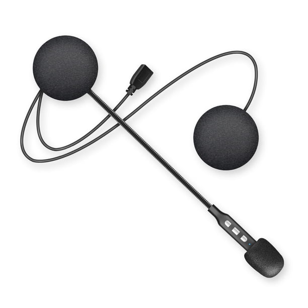 Methold Auricular inalámbrico para casco compatible con Bluetooth 5,0, auricular de llamada manos libres rápido con micrófono incorporado, Cables de audio/vídeo
