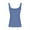 Blue, variant on Women's Summer Camisole Casual Comfort Sleeveless Tank Top U Neck Ribbed T-shirt Seamless Workout Yoga Tank