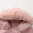 thumbnail image 5 of Women's Parka Style Winter Coat, Mid-Length Quilted Lined Hooded Jacket, Plus Size Loose Fit Warm Outerwear, Knee-Length Cotton Parka for Cold Weather, Elegant Longline Winter Coat for Women Pink, 5 of 9