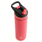 TAL Stainless Steel Ranger Water Bottle with Easy Sip Straw 26 oz, Pink
