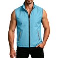 thumbnail image 6 of Thousandth Men's Lightweight Zip Up Outdoor Vest Sleeveless Windproof Golf Tops Travel Outerwear Gilet with Reflective Trim, 6 of 8