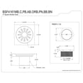thumbnail image 4 of Kingston Brass BSF4161BB Watercourse Sunburst 4-Inch Brass Square Grid Shower Drain with Hair Strainer in Brushed Brass, 4 of 7