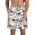 thumbnail image 2 of Uemuo Monkey Pattern Men's Swim Trunks Hawaiian Beach Bathing Suit Swimsuits Beach Quick-Dry Shorts with Pockets-X-Large, 2 of 9