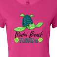 thumbnail image 4 of Inktastic Miami Beach, Florida Happy Sea Turtle Women's T-Shirt, 4 of 5