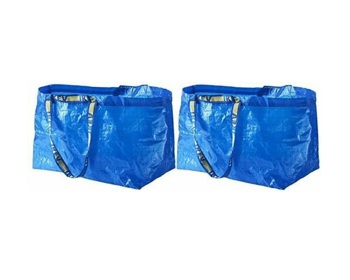 NEW * IKEA Blue BAGS Large Bag Blue REUSABLE TOTE STORAGE FRAKTA 19 Gallon  *SAME DAY SHIPPING*
