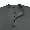 thumbnail image 6 of Aimik Men's Long Sleeve Henley Shirts 4-Button Fall Casual Cotton T-Shirts Moisture Wicking Basic Tops-Gray M, 6 of 6