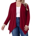 thumbnail image 2 of Sheghy Cardigan Sweaters for Women 100%Cotton Women's Solid Color Plus Size Cardigan Long-sleeved Top, 2 of 8