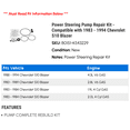 thumbnail image 2 of Power Steering Pump Repair Kit - Compatible with 1983 - 1994 Chevy S10 Blazer 1984 1985 1986 1987 1988 1989 1990 1991 1992 1993, 2 of 2