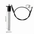 thumbnail image 3 of Stainless Steel Quick Release Pin 8mm Diameter Ball Locking Pin with Push Button Lanyard Cable Usable Length 50mm,1 x Ball Lock Pins,Black&Silver, 3 of 6
