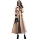thumbnail image 1 of Gabardina Ebossy para mujer con doble botonadura, color caqui, XXL, 1 of 4