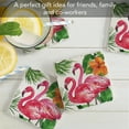 thumbnail image 3 of Thirstystone "Tropical Pink Flamingo" 4-Pack Tumbled Tile Coasters, 3 of 7
