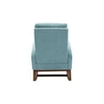 thumbnail image 5 of Comfortable Fabric Rocking Chair for Elderly and Adults, Modern Accent Rocking Chair with Fabric Pad, Lounge Chair Relax Chair High Back Armchair for Nursery, Living Room, Bedroom, Blue, 5 of 7