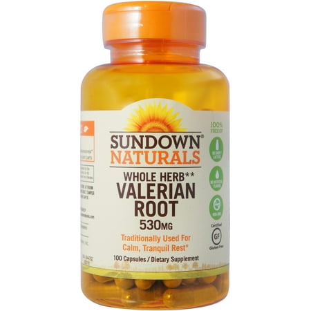 3 BOITES - Sundown racine de valériane 530 mg Capsules 100 Capsules