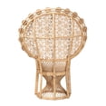 thumbnail image 4 of bali & pari Hecate Modern Bohemian Natural Brown Rattan Peacock Chair, 4 of 6