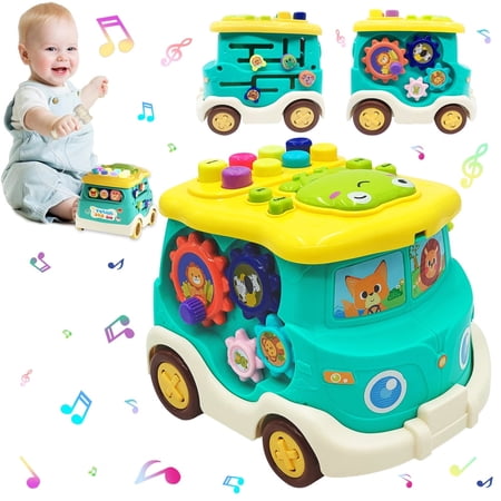 Baby Toys for 6 12 Months Learning Toys for 1 2 3 Year Old Boys Girls Light up Musical Busy Board Toy for Toddlers 1-3 Baby Toys for 12 24 Months