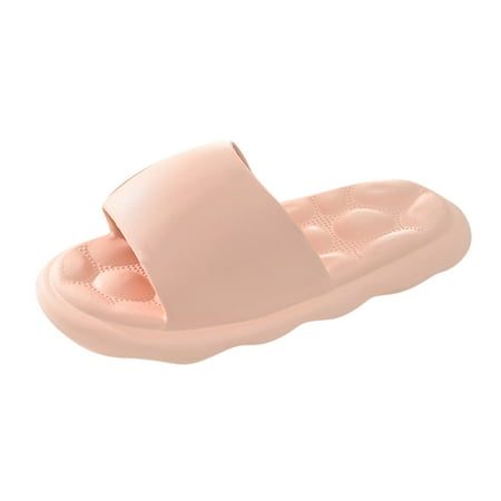 

zttd fashion four seasons women slippers flat bottom non slip soft home massage comfortable solid color simple women s slipper a