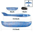 thumbnail image 6 of MALLMALL6 2Pcs 13.5Inch Manual Throwing Foam Airplane, Blue and Orange, 6 of 7