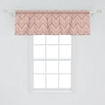 thumbnail image 2 of Ambesonne Beige Tan Valance Pack of 2, Zigzag Lines Geometric, 54"X18", Blush Warm Taupe, 2 of 4