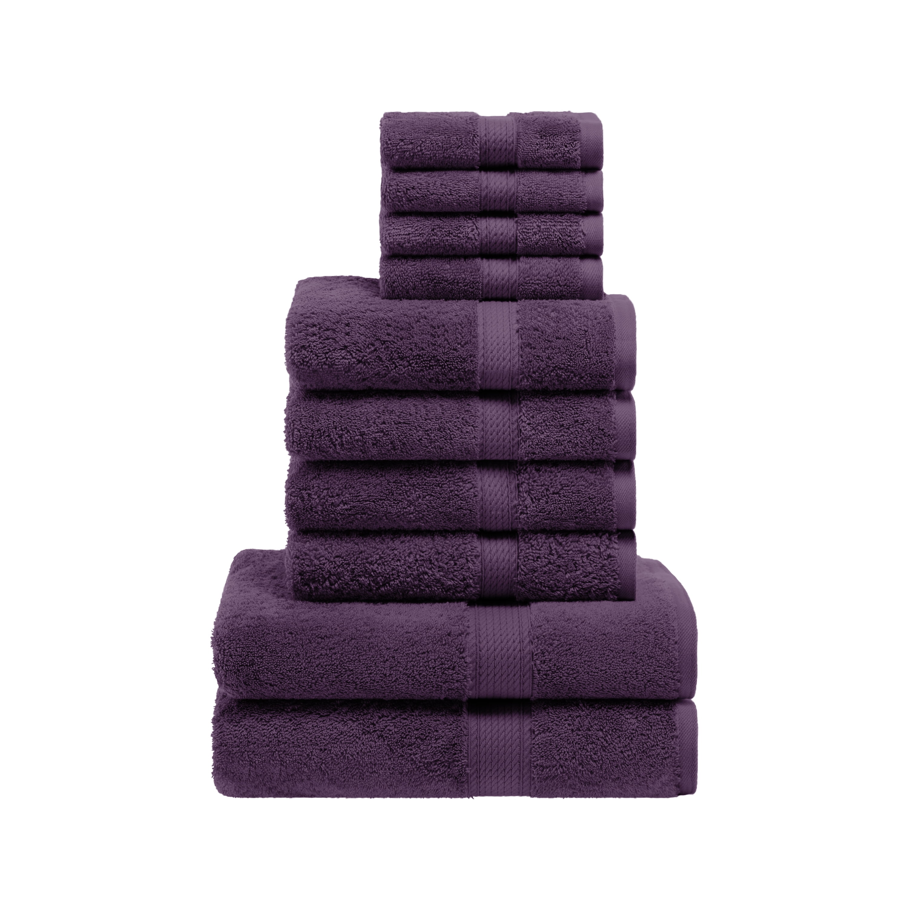 BNM Egyptian Cotton Heavyweight 10 Piece Bath Towel Set