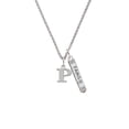 thumbnail image 2 of Delight Jewelry Silvertone Large Initial - P - Silvertone Family Bar Charm Necklace, 23", 2 of 4