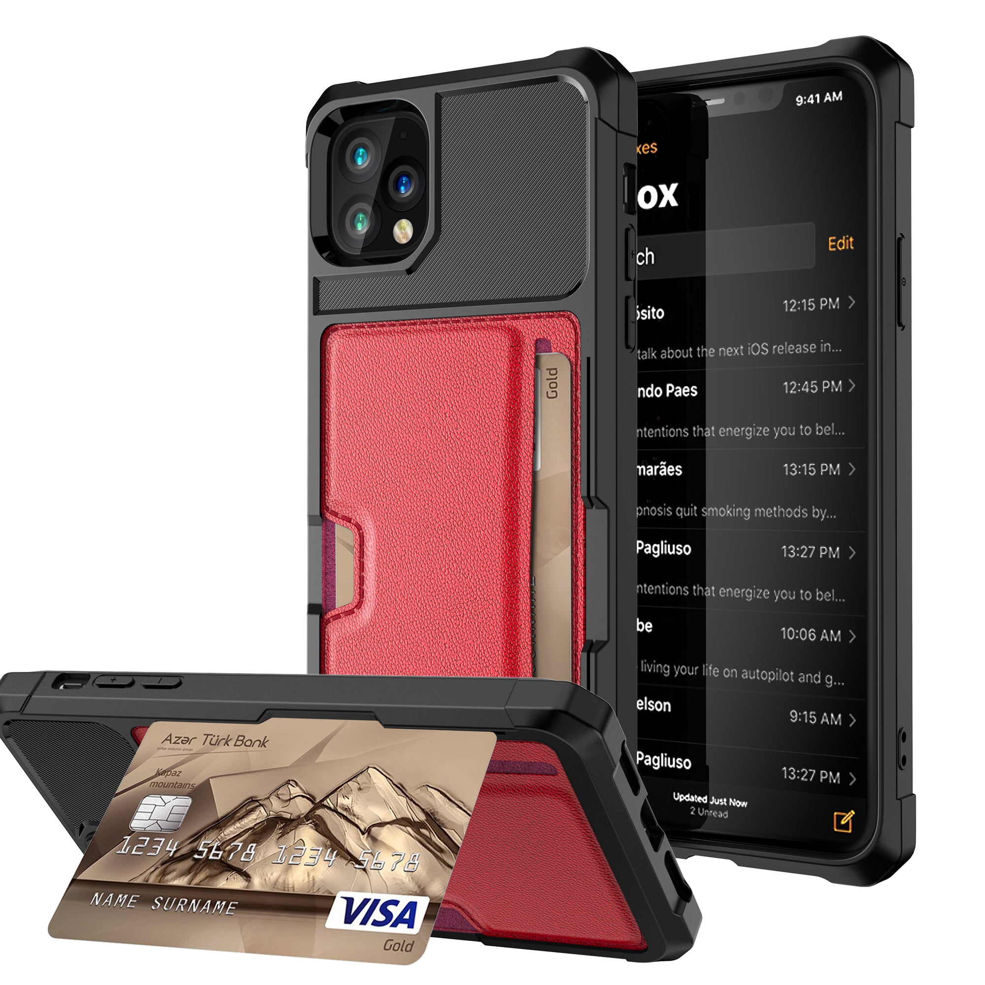 Dteck iPhone 13 Pro Max Wallet Case