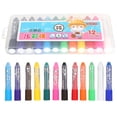 thumbnail image 3 of Fyydes Stylos pour Tout-Petits 12 Couleurs Non Toxiques Solubles dans l'Eau Stylos Lavables en Rotation Colorée, 3 of 8