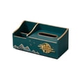 thumbnail image 2 of Caja de almacenamiento de toallas para la cara, dispensador de servilletas, caja de pañuelos, cubierta Rectangular con almacenamiento para dormitorio, Verde, 2 of 8