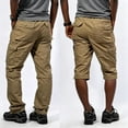 thumbnail image 2 of Men Multi Pocket Cargo Pants Stretch Straight Leg Zip Off Wear Resistant All Season Outdoor Trousers, 2 of 10
